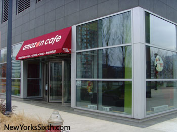 Amazon Cafe in downtown Jersey City