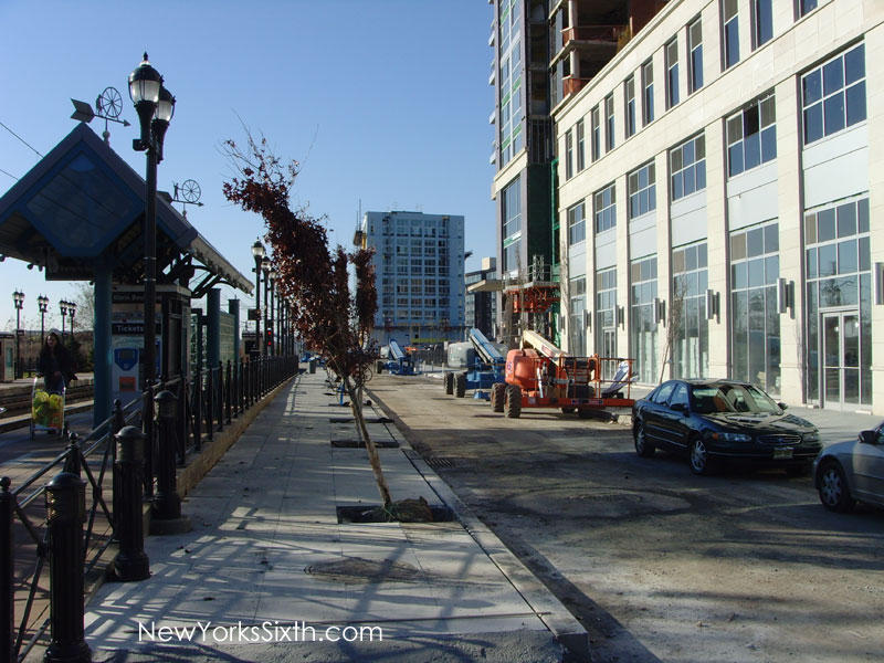 Gulls Cove in downtown Jersey City is a new condominium tower under construction across from the Hudson Bergen Light Rail station at Marin Blvd, part of the Liberty Harbor North Redevelopment Zone